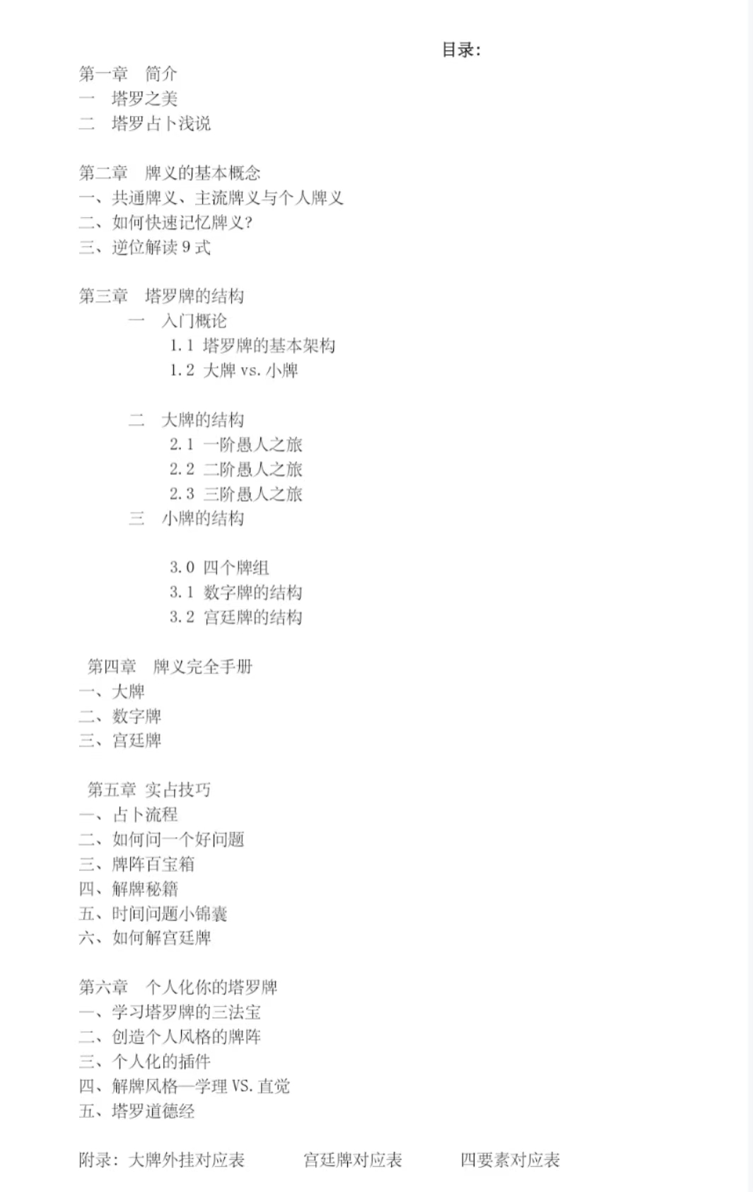 目录